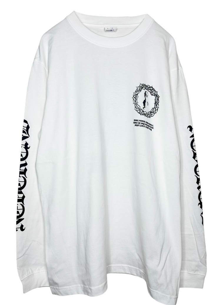 MARDIGRAS|Long Sleeve Tshirts「NEVER END」 <White>