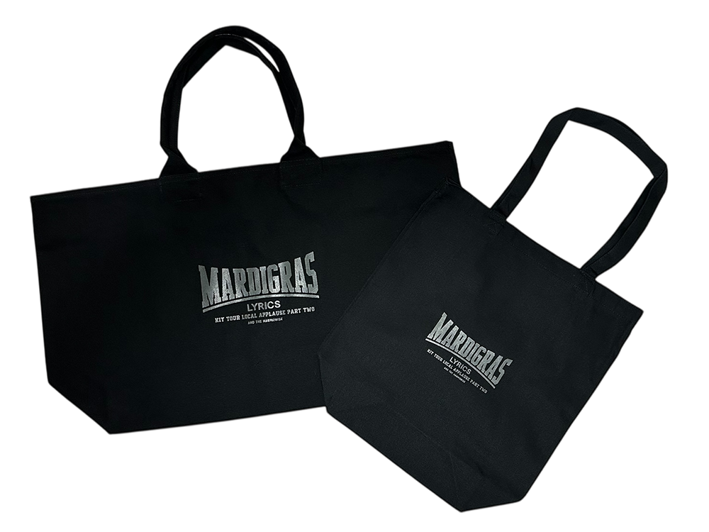 Big Zip Tote & Tote Bag Set_GRY