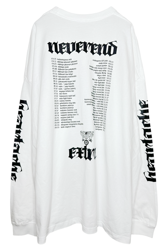 Big Long Sleeve Tshirts Headache <White>