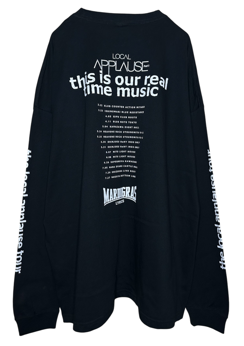 Big Long Sleeve Tshirts Time <black>