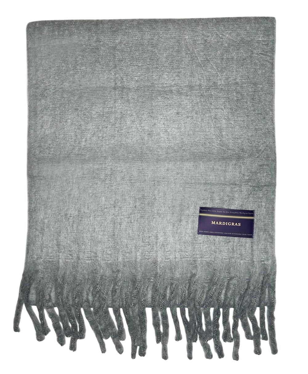 Fluffy muffler / Gray