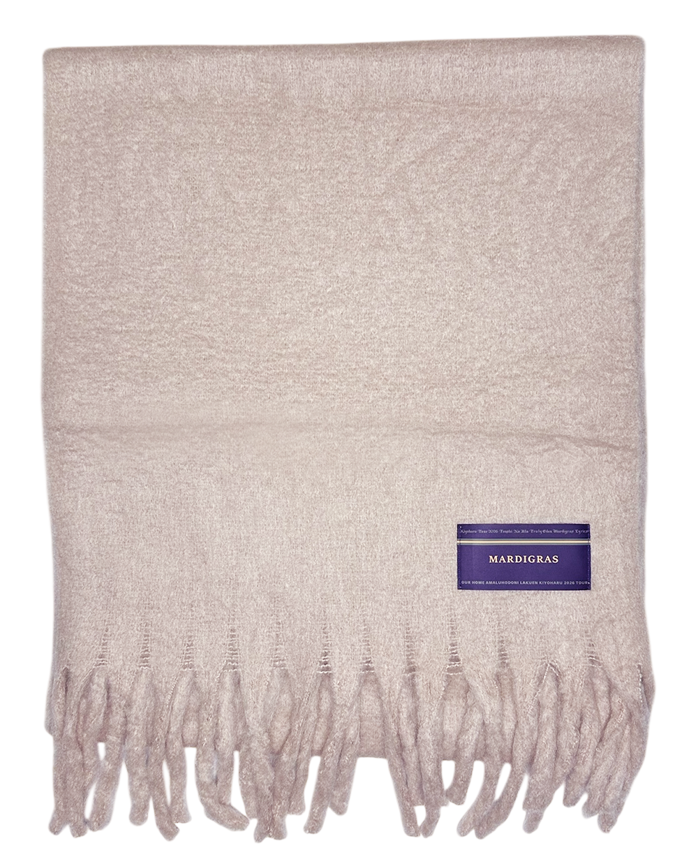 Fluffy muffler / Light pink