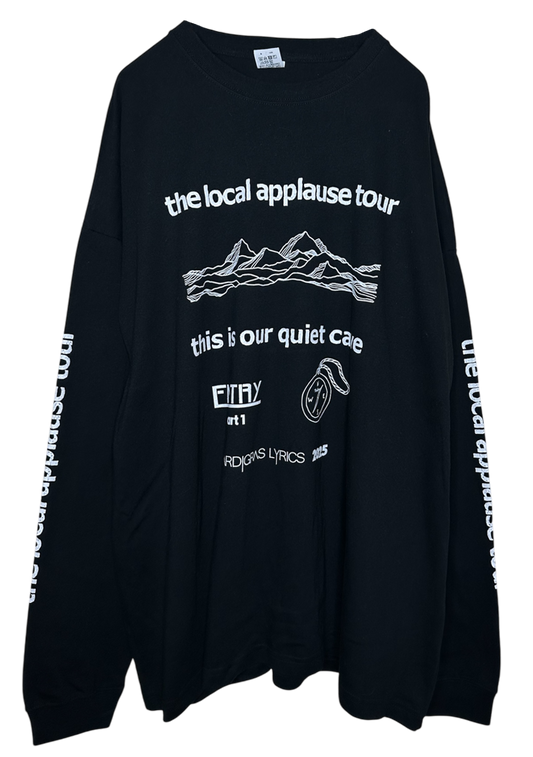 Big Long Sleeve Tshirts Time ＜black＞