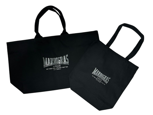 Big Zip Tote & Tote Bag Set_GRY