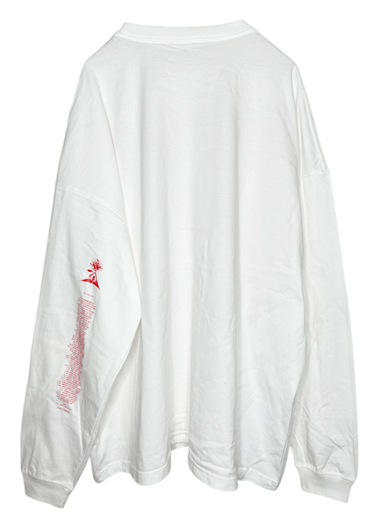 Big Silhouette LS Tshirts CUTE　＜White＞