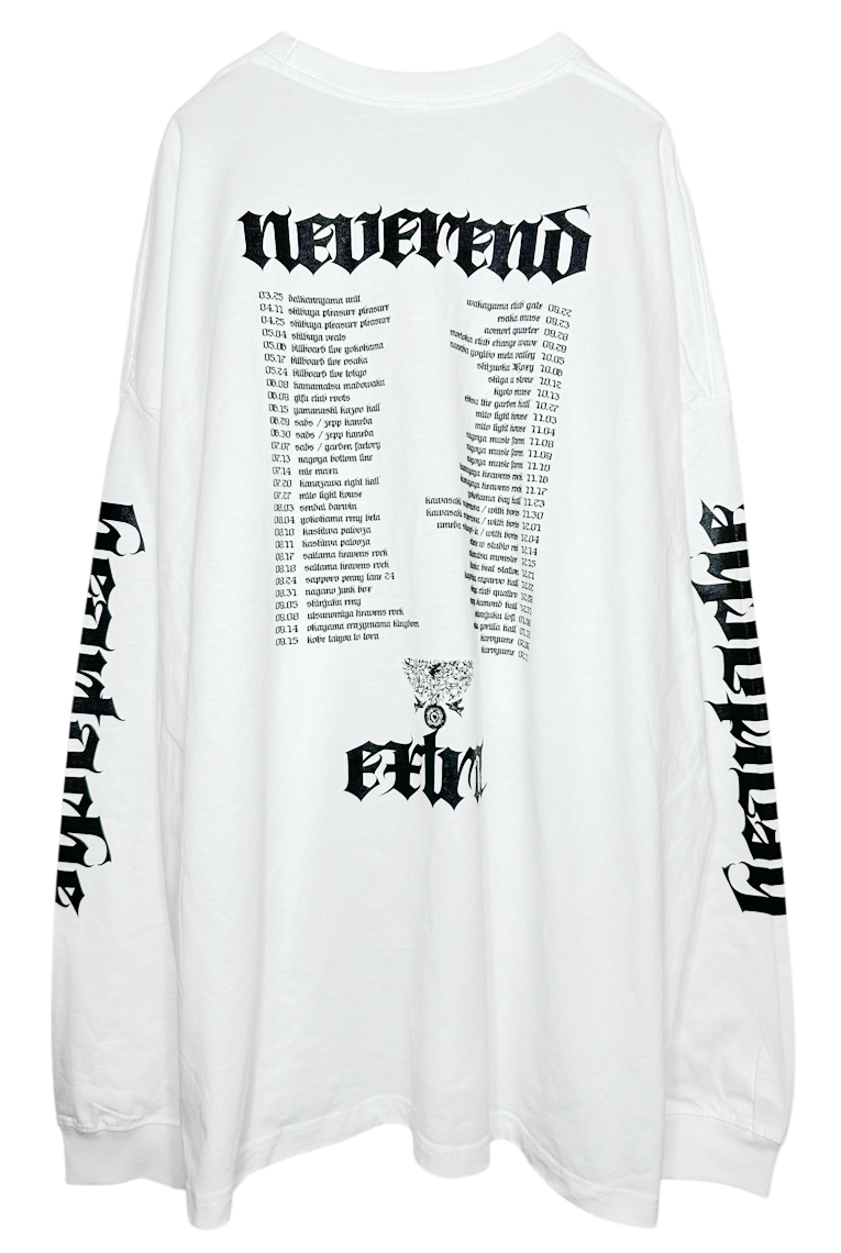 Big Long Sleeve Tshirts Headache ＜White＞