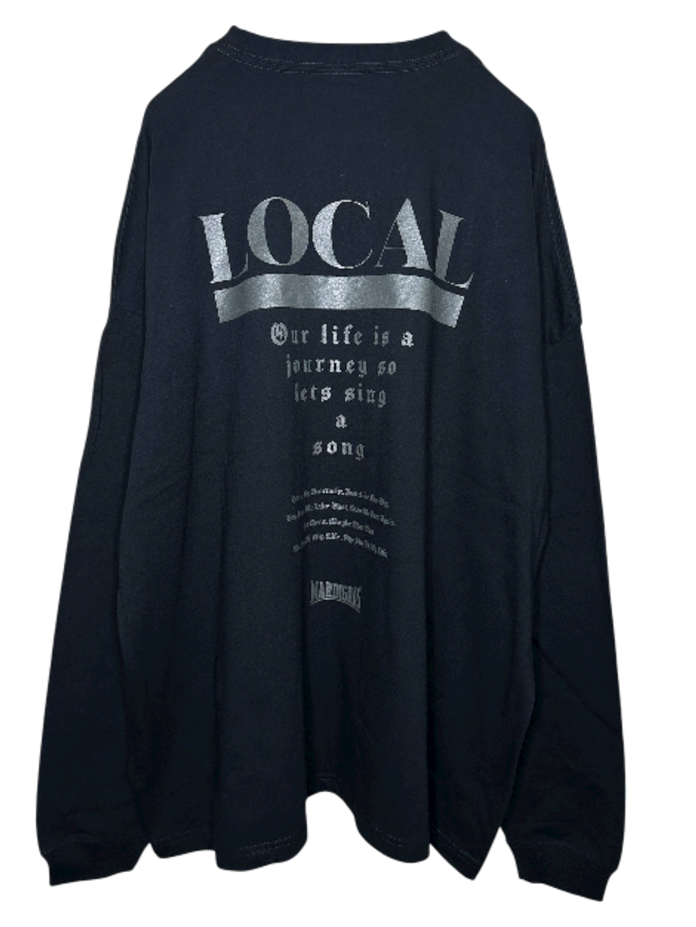 Big Shilhouette LS Tshirts  LOCAL A / BLK