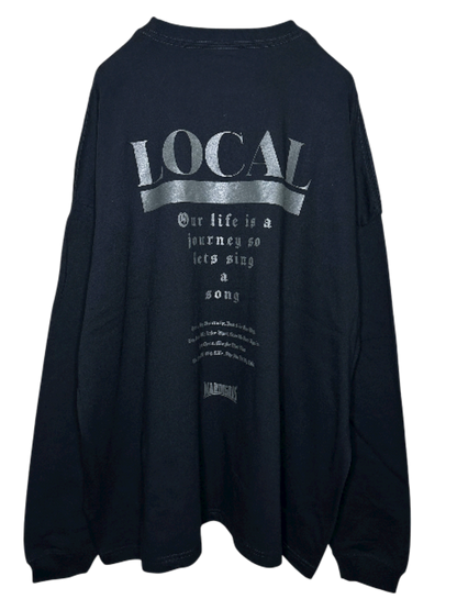 Big Shilhouette LS Tshirts  LOCAL A / BLK