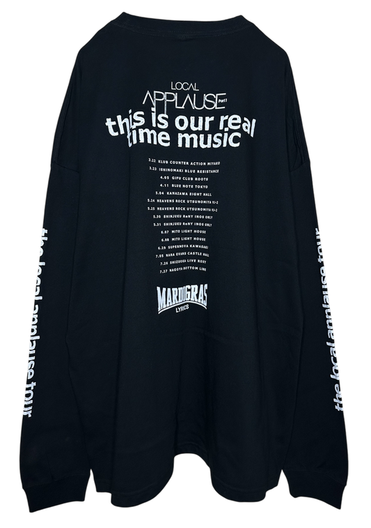 Big Long Sleeve Tshirts Time ＜black＞