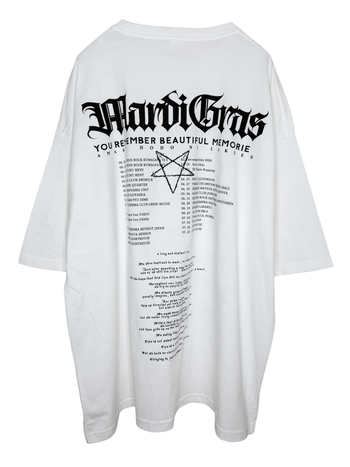 Big Silhouette Tshirt　STARLIGHT B　WHT