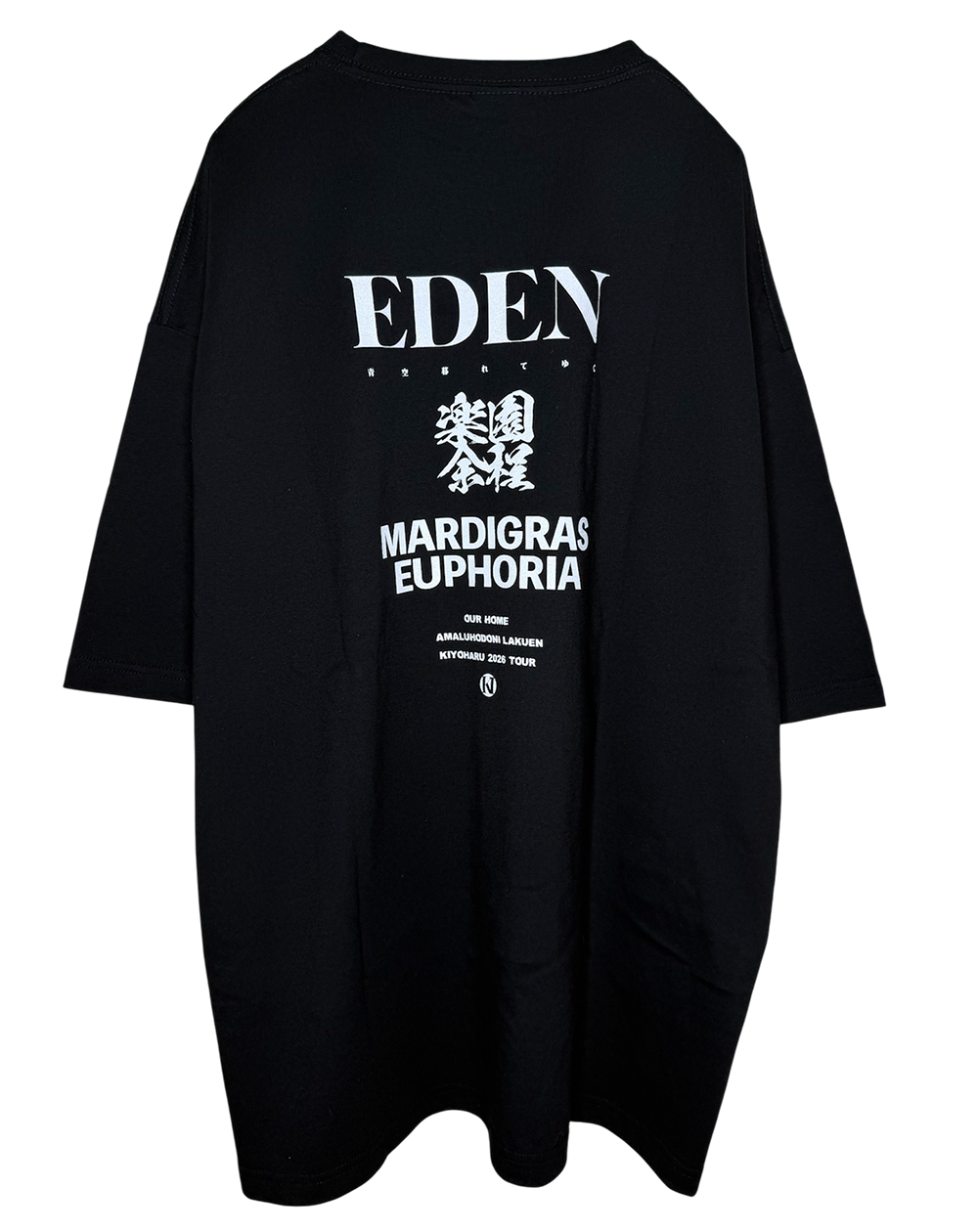 OVERSIZED mardigras MaD Sweat Silhouette Big 黒夢 SWEATSHIRT Global Mercredi Mardi – CREAM FLOWERMARDI_BLACK ミュージシャン