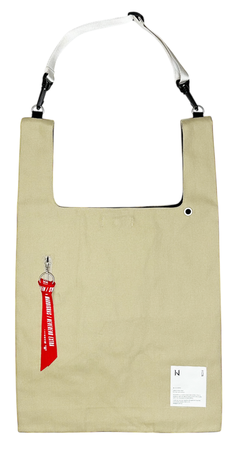 collaboration / KIYOHARU × WIZZARD Market Bag ＜Ivory＞
